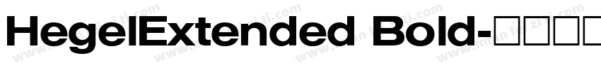 HegelExtended Bold字体转换